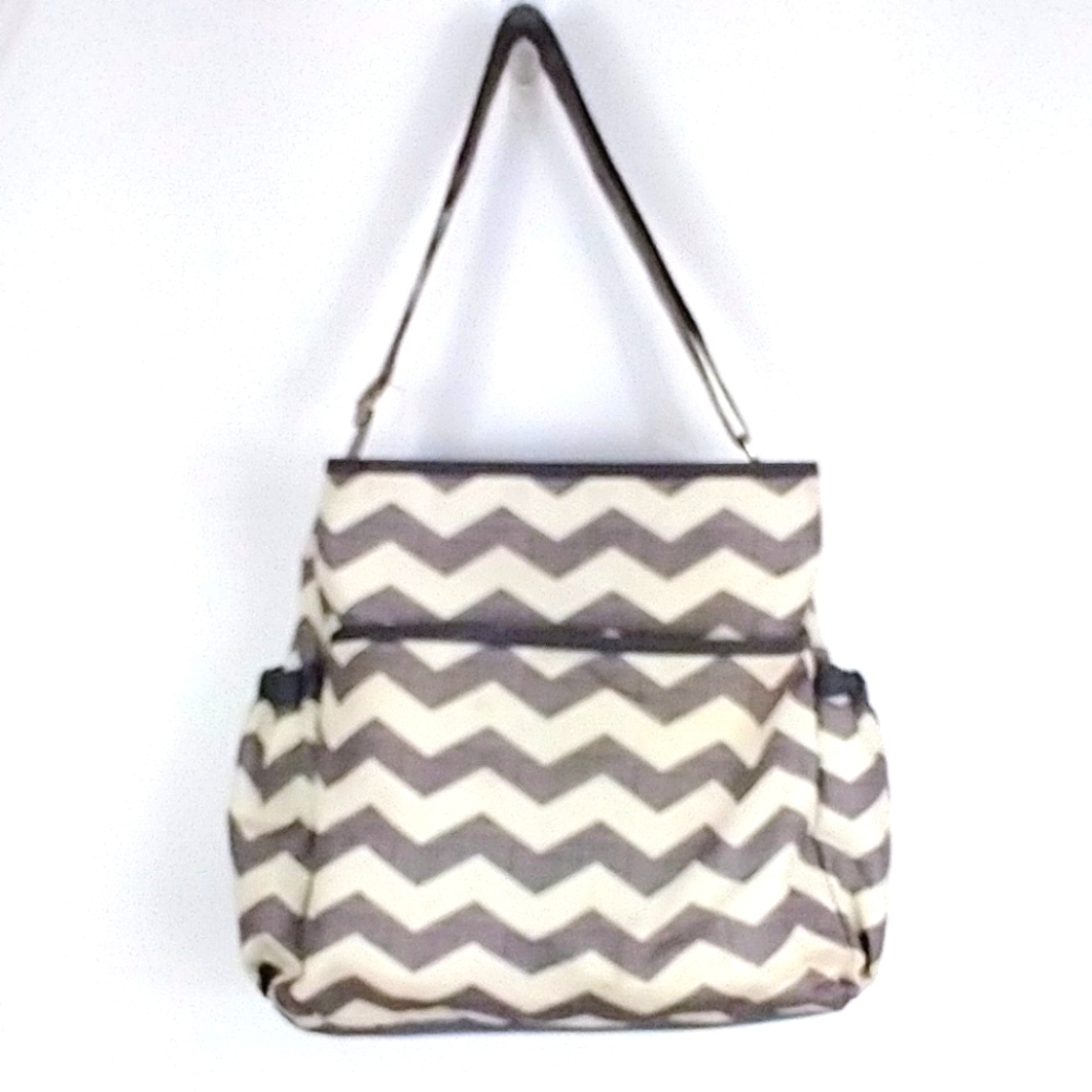 Sold Tote Bag Gray & White Stroller Bag with Extra Large Compartments